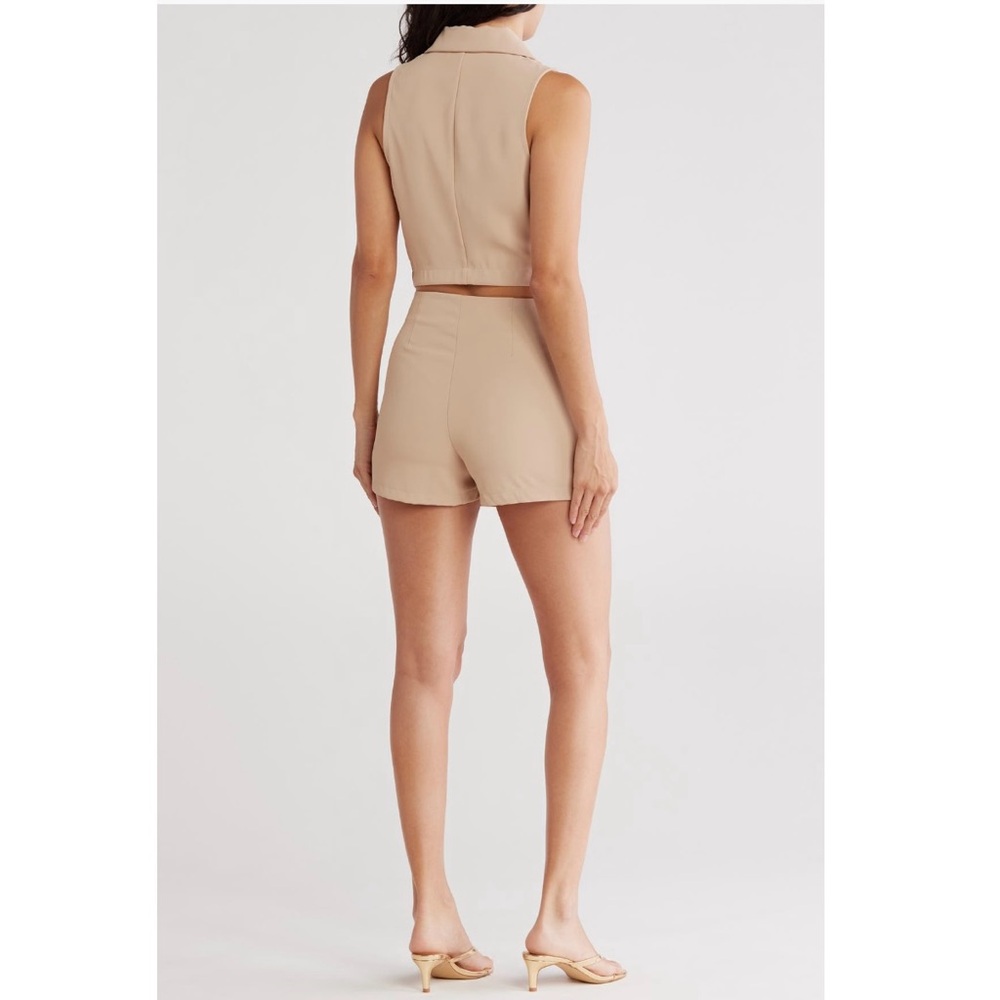 MADDEN GIRL 2-Piece Notch Collar Vest
& Skort Set - Picture 2 of 3